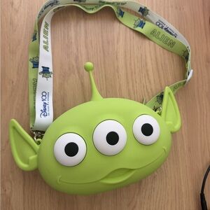 Disney Alien Lime Green Kids Crossbody Bag with Character Strap